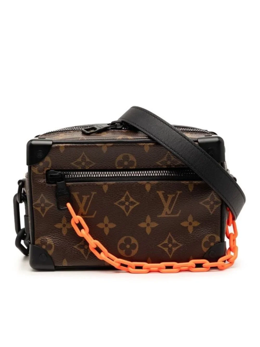 Louis Vuitton Monogram Solar Ray Mini Soft Trunk Shoulder Bag Brown Black - Picture 1 of 5